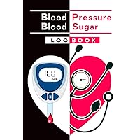 blood pressure Blood Sugar log book: black white and pink cover Track Daily care Record & Monitor your health Level Blood Pressure and Blood Sugar at ... Diary Notes use easy to carry this notebook