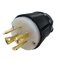 OCS Parts NEMA L16-20p Locking Plug | 480V - 20A - 3 Pole 4 Wire | cUL Listed Replacement Electical Plugs (L16-20 Plug)