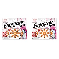 Energizer Hearing Aid Batteries Size 13, Orange Tab, 48 Pack