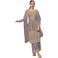 Shalwar Kameez Palazzo Suits Reception Party Wear Embroidery Worked Dresses
