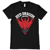 Dungeons & Dragons Officially Licensed Red Dragon - Chaotic Evil Mens T-Shirt (Black), X-Large