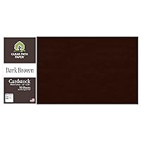 Dark Brown Cardstock - 12 x 24 inch - 65Lb Cover - 50 Sheets - Clear Path Paper