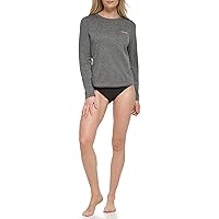 Calvin Klein Women's Standard Long Sleeve 40+ Protection Moisture Wicking UPF Top