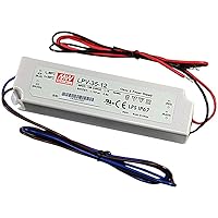 Mean Well LPV-35-12 Power Supply / LED Driver 90-264 VAC Input 35W 3A 12V Output