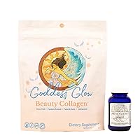 MENOLABS Glow Restore Bundle | Goddess Glow Beauty Collagen + MenoGlow | Supports Skin, Healthy Hair & Nails | Peptides + Probiotics