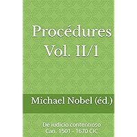 Procédures: Vol. II/1 (French Edition)