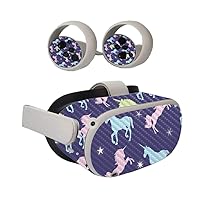 MightySkins Carbon Fiber Skin Compatible with Oculus Quest 2 - Unicorn Dream | Protective, Durable Textured Carbon Fiber Finish | Easy to Apply | Made in The USA (CF-OCQU2-Unicorn Dream)
