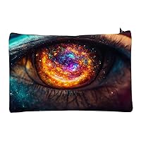 Art Eye Makeup Bag - Colorful Cosmetic Bag - Space Makeup Pouch