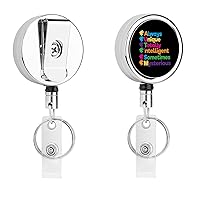 Autism Unique Puzzle Cute Badge Holder Clip Reel Retractable Name ID Card Holders for Office Worker Doctor Nurse