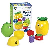 Big Feelings Nesting Fruit Friends, 9 Pieces, Ages 18+ Months, Social Emotional Learning Toys, Sensory Toys, Speech Therapy Materials