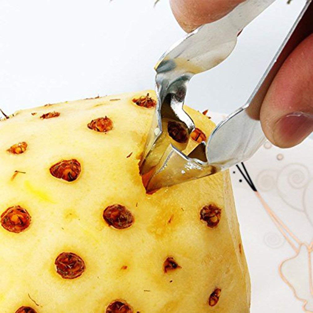 WINBOB 2PCS Practical Stainless Steel Cutter Pineapple Eye Peeler Kitchen Tools