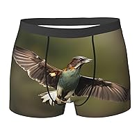 Hunting Flying-Wild Print Men'S Briefs, Moisture Wicking & Breathable,Modern Fit Low Rise S M L Xl Xxl