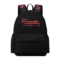 Plaid Moose Lumberjack Red Black Laptop Backpack for Women Men Cute Shoulder Bag Printed Daypack for Travel Sports Work