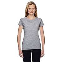 Fruit of the Loom Women's Cotton Jersey Junior T-Shirt_ATHLETIC HEATHER_3XL