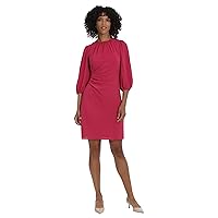 Maggy London Women's Long Sleeve Bubble Crepe Dress Workwear Event Guest of Wedding