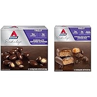 Atkins Endulge Chocolate Almonds, 5 Ct & Chocolate Caramel Bars, 5 Ct