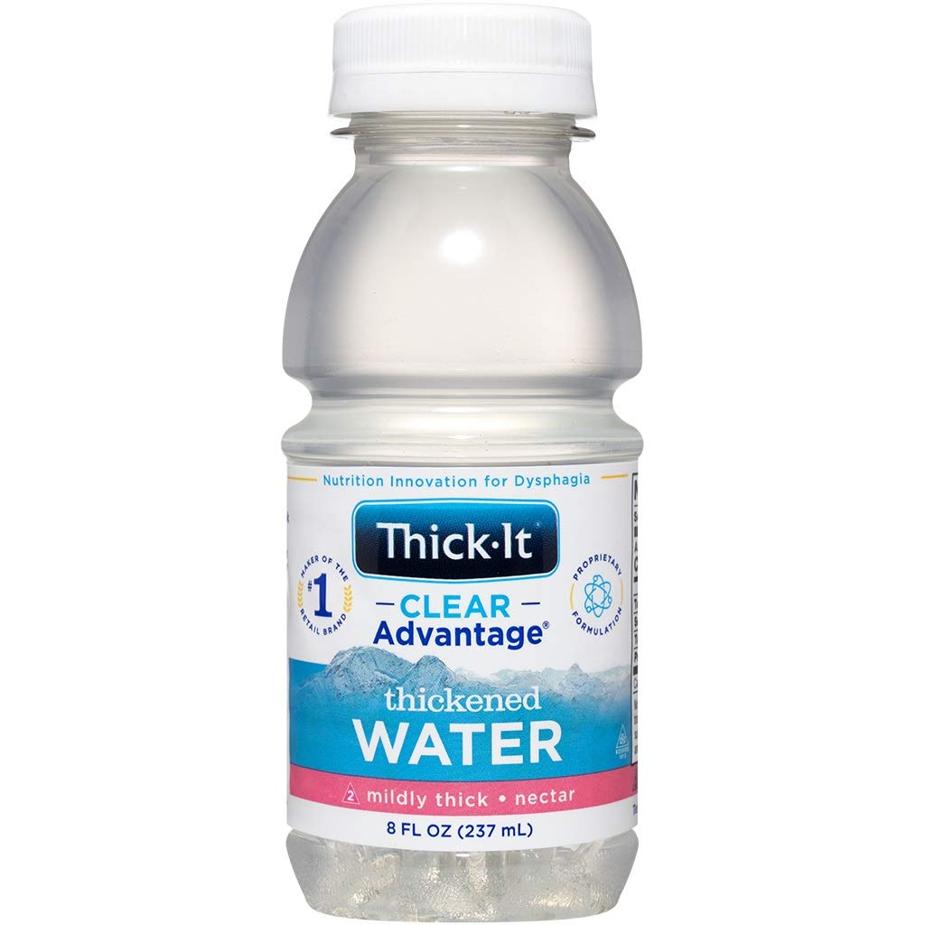 Thick-It AquaCareH2O Beverages Thickened Water - Nectar Consistency, 8 oz Bottle (Pack of 24)