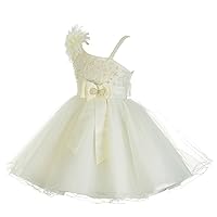 Dressy Daisy Girl Bead Sequined Wedding Flower Girl Dresses Party Occasion Dress
