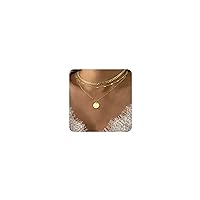 14K Gold Plated Layering Necklaces For Women Gold Necklace Set, Cuban Link, Snake Chain, Paperclip Layered Chains, Twisted Rope and Twisted Chain, Trendy Layering Necklace