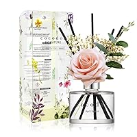 COCODOR Rose Flower Reed Diffuser/April Breeze/6.7oz(200ml)/1 Pack/Reed Diffuser, Reed Diffuser Set, Oil Diffuser & Reed Diffuser Sticks, Home Decor & Office Decor, Fragrance and Gifts