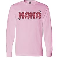 inktastic Mother's Day Mama in Paisley Print Long Sleeve T-Shirt
