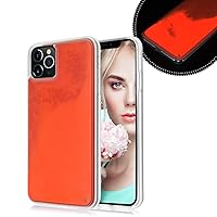 Losin Fluorescent Case Compatible with Apple iPhone 11 6.1 inch Case Luxury Glow in The Darkness Noctiluncent Liquid Luminous Sand Hard PC + Soft TPU Fluorescent Case