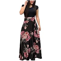 FQZWONG Dresses for Women 2023 Party Sexy Prom Maxi Dress Plus Size Casual Vacation Boho Long Sundresses Aesthetic Clothes