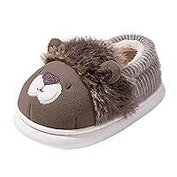 Kid Slipper Boy Girls Boys Home Slippers Warm Cartoon House Slippers For Toddler Lined Big Kid Slippers Size 4