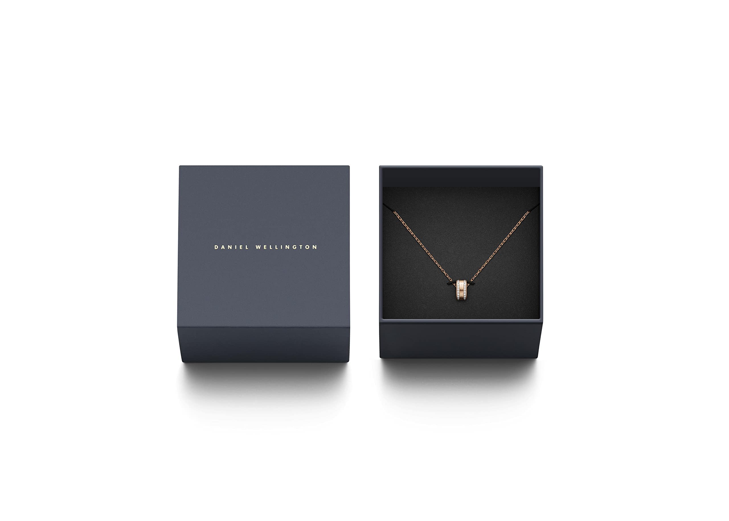 Daniel Wellington Iconic Link Lumine 32mm Two-Tone Watch with Elan Lumine Necklace in Rose Gold, Bundle