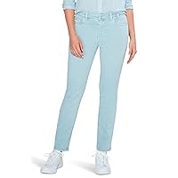 NIC+ZOE Women's Colored Mid Rise Straight Ankle Jeans