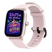 Amazfit GTS 2 Mini Smart Watch for Women Girls, Alexa Built-in, GPS Tracker, 14 Days Battery Life, Blood Oxygen Heart Rate Sleep Monitoring, 5 ATM Water Resistant, Android iPhone Compatible-Pink