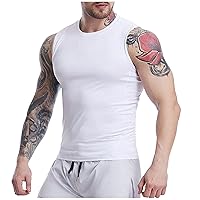 Men's Sports Gym Fitness Tank Top Tight-Fitting Muscle Sleeveless Fitness Suit Basketball Running Yoga Quick-Drying