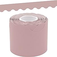 Teacher Created Resources Light Mauve Scalloped Rolled Border Trim (TCR8908)