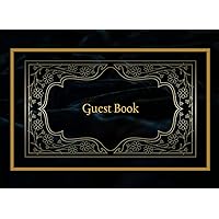 Funeral Guest Book for Memorial Service: Black GuestBook for Celebration of Life for Visitors to Sign In Funeral Guest Book for Memorial Service: Black GuestBook for Celebration of Life for Visitors to Sign In Paperback