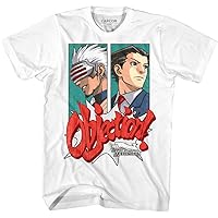 Ace Attorney T-Shirt Phoenix Wright Objection White Tee