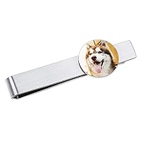 MeMeDIY Personalized Tie Clip with Engraved Initial Letter Text Photo Customized Stainless Steel Tie Pin for Men Suit Tie Clip Slim Wallet Clips Money Clip Gift for Father