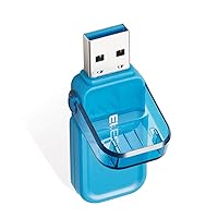 Elecom MF-FCU3032GBU USB Flash Drive 32GB USB3.0 3.1 (Gen1) No Loss Cap Blue