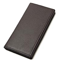 Men's Leather Wallet, 13-Card high-Capacity Scalp, Fashionable Business Zipper Handbag, Black, Brown