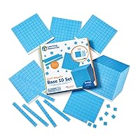 Learning Resources Giant Magnetic Base Ten, Magnetic Base Ten, Use with Magnetic Surfaces or Whiteboards, 131 Piece Set