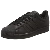 adidas Men's Superstar Sneaker, Core Black/Core Black/Core Black, 10 UK