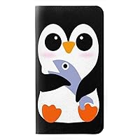 RW2631 Cute Baby Penguin PU Leather Flip Case Cover for Motorola Moto E6, Moto E (6th Gen)