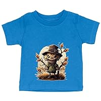 Creepy Print Baby Jersey T-Shirt - Illustration Baby T-Shirt - Print T-Shirt for Babies
