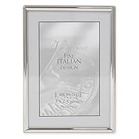 Lawrence Frames Simply Metal Picture Frame, Silver, 3.5x5