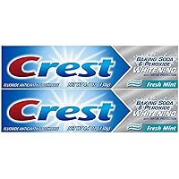 Crest Baking Soda & Peroxide Whitening Toothpaste with Tartar Protection, Fresh Mint 4.2 oz (119) - Pack of 2