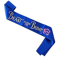 Beast Behind the Bump Sash for Daddy to Be Baby Shower, New Dad Gift, Boy or Girl, Pink or Blue Gender Reveal, Dadchelor Party Decorations