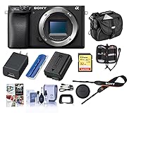 Sony Alpha a6400 Mirrorless Digital Camera (Body Only) - Bundle with Shoulder Bag, 32GB SD Card, Cleaning Kit, Card Reader, SD Card Case, Corel PC Software Kit