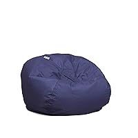 Big Joe Classic Bean Bag Chair, Navy Smartmax, Durable Polyester Nylon Blend, 2 feet Round