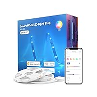 meross Smart LED Strip Lights, 32.8ft WiFi RGB Light Strip, Works with Apple HomeKit, Siri, Alexa&Google and SmartThings, App Control, Color Changing Lights Strip for Room, TV, Mothers Day Gifts