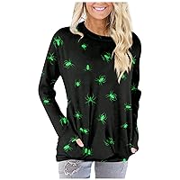 Long Sleeve Tops for Women Basic Pullover Loose Fit T Shirts Printed Graphic Sweatshirt Casual Oversized Blouse