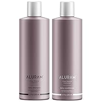 ALURAM Coconut Water Based Daily Hair Shampoo & Conditioner Set, 12 Fl Oz